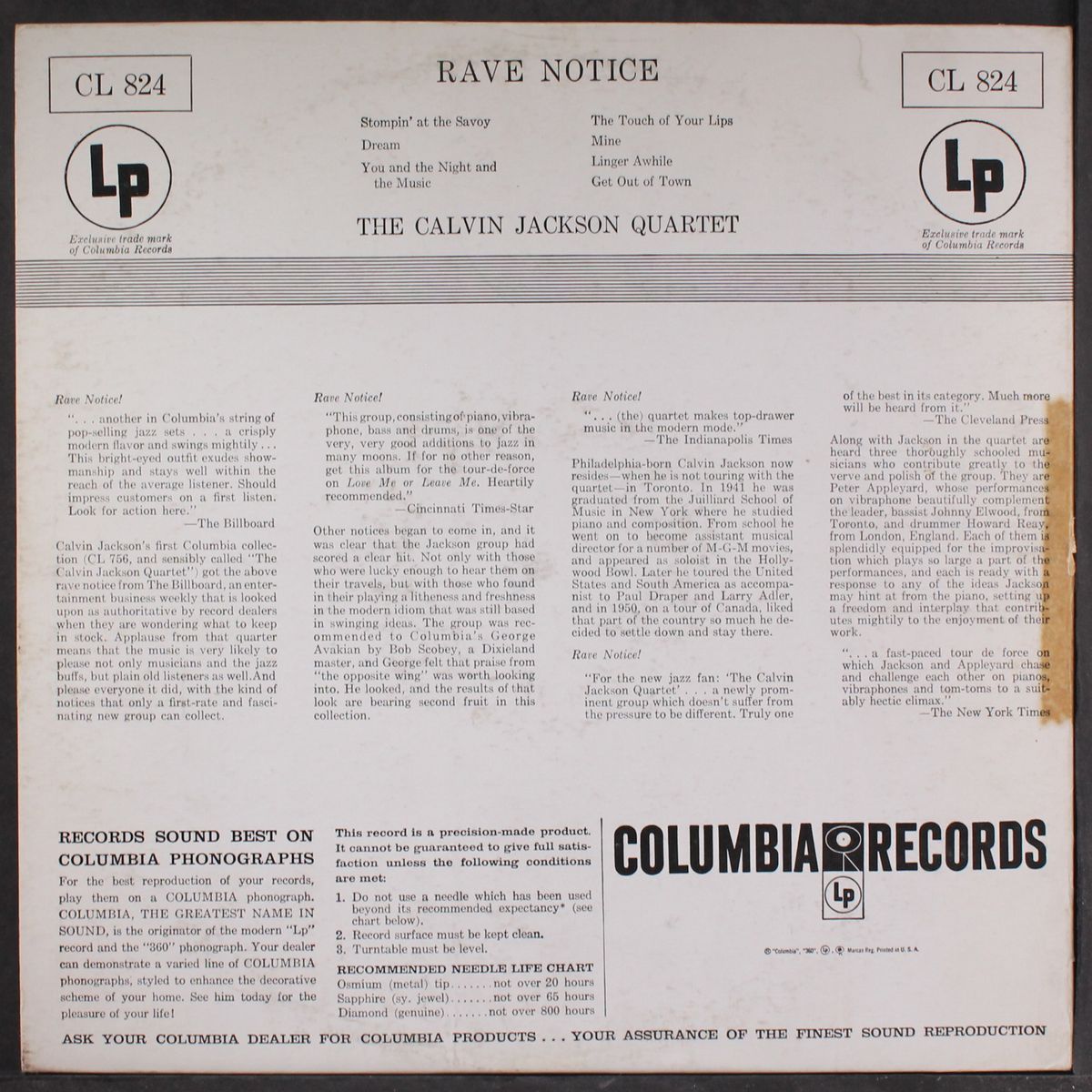 rave notice by CALVIN JACKSON