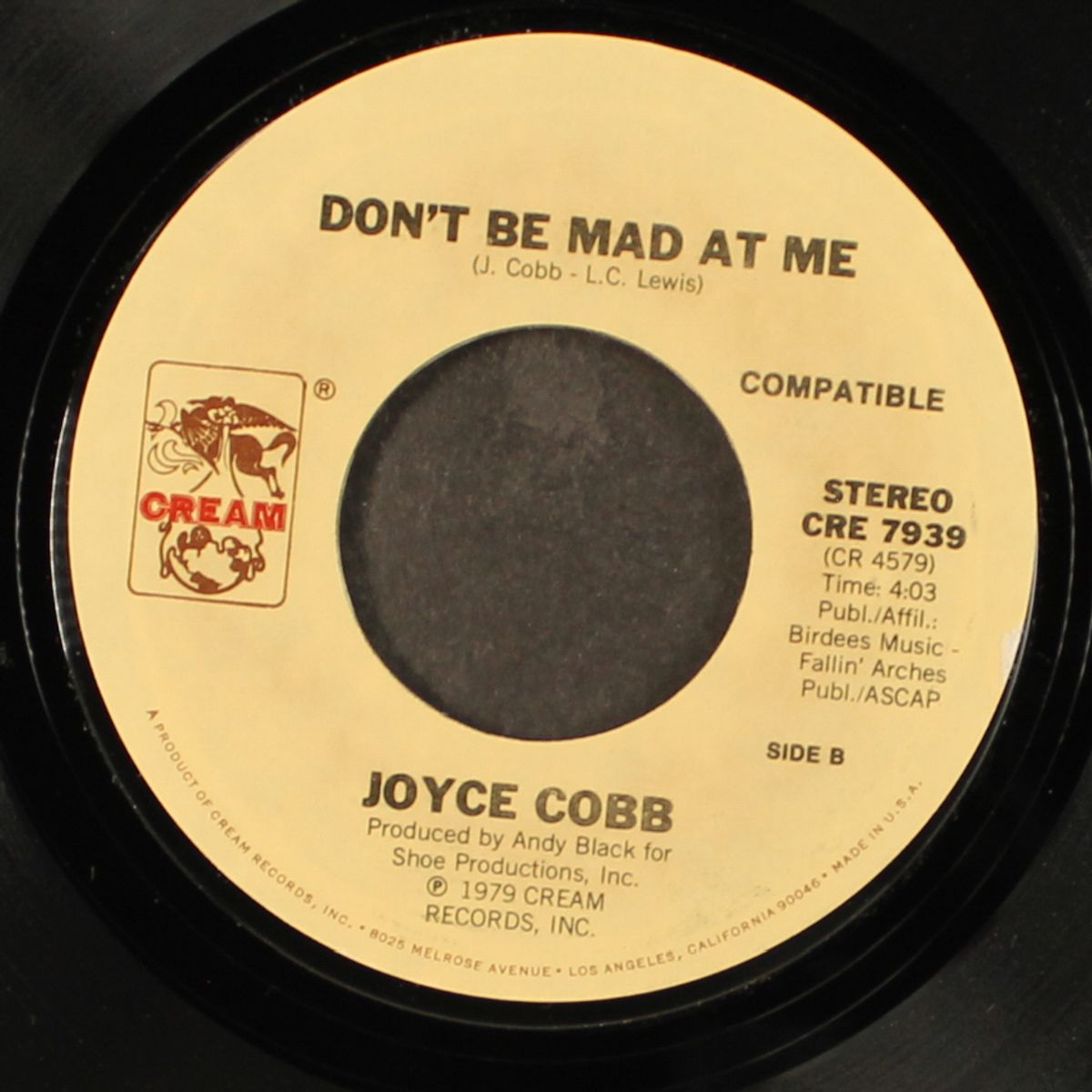 dig the gold / don't be mad at me by JOYCE COBB
