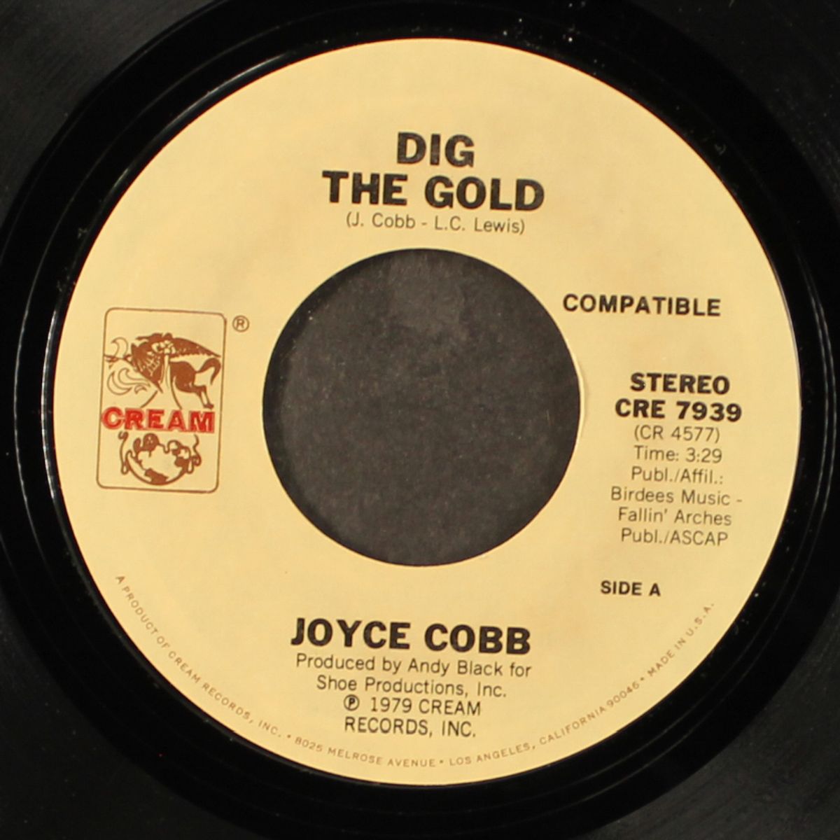 dig the gold / don't be mad at me by JOYCE COBB