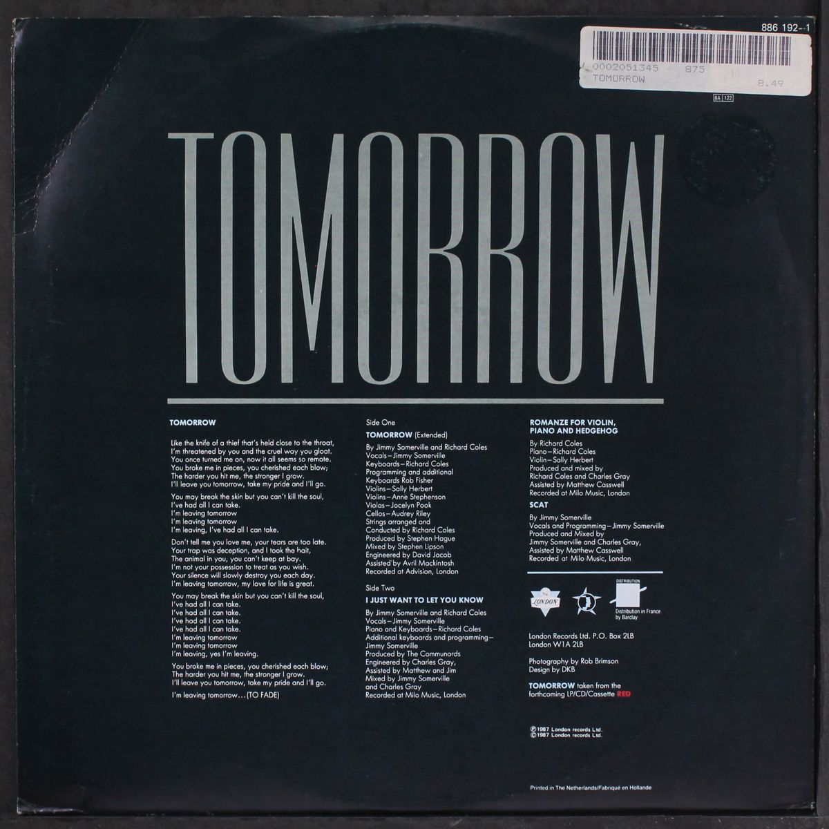 tomorrow by COMMUNARDS