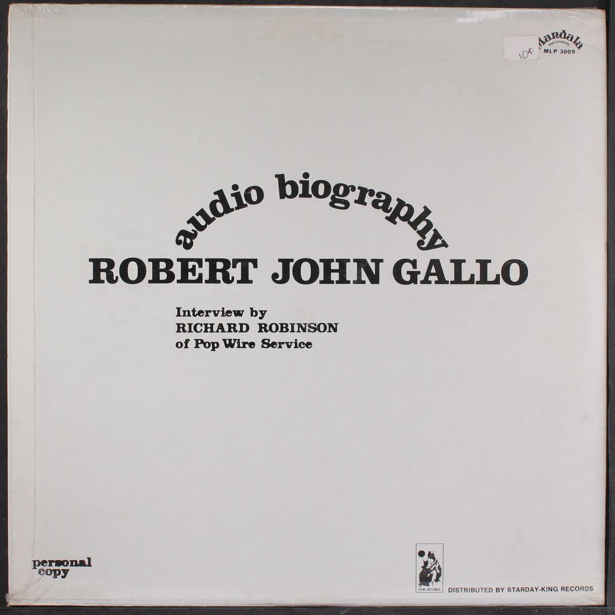 audio biography by ROBERT JOHN GALLO