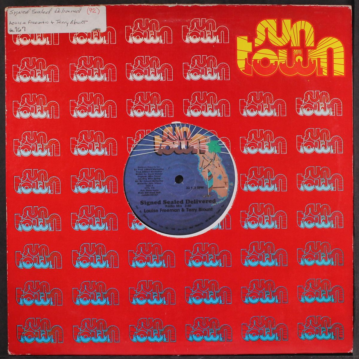 signed sealed delivered by LOUISE FREEMAN & TERRY BLOUNT