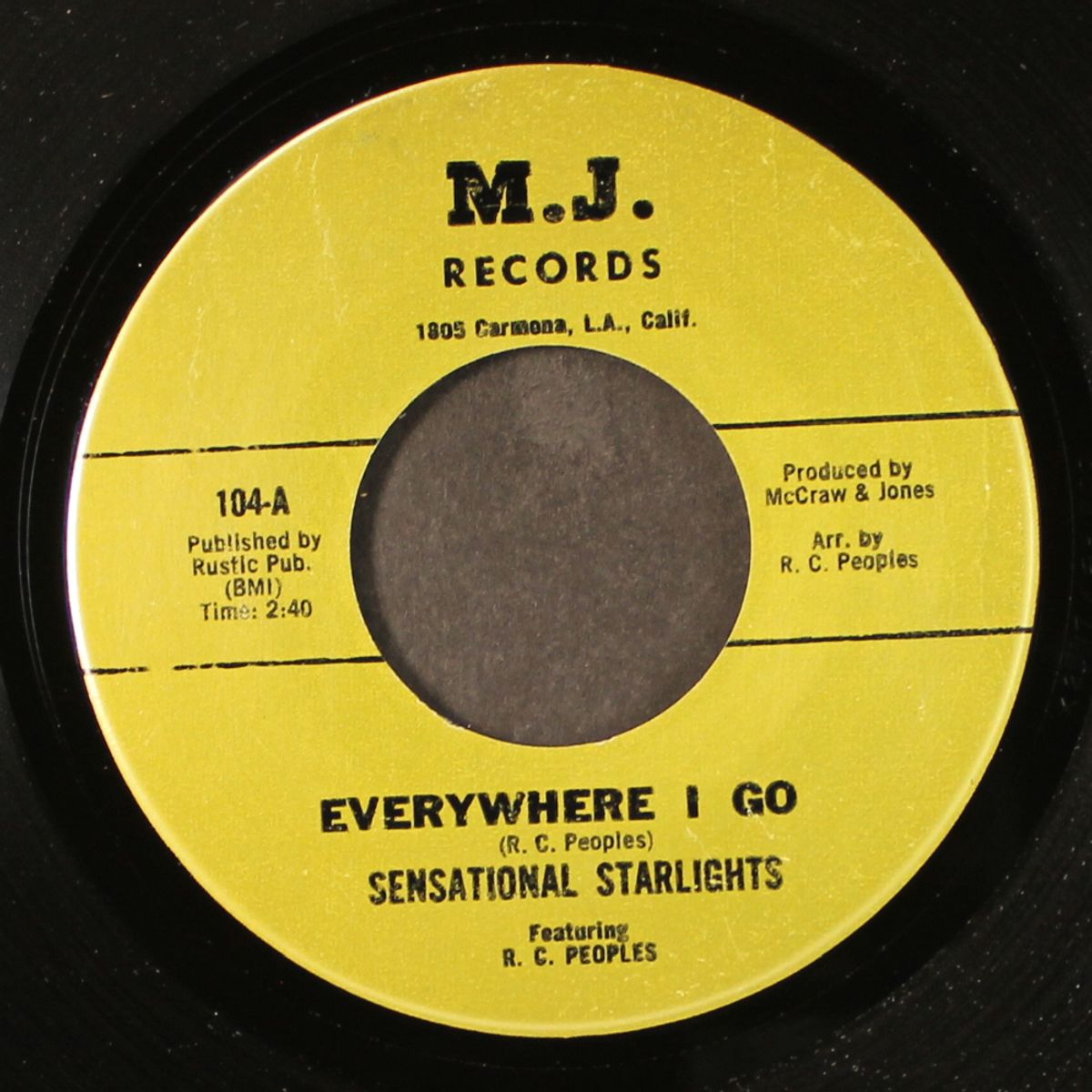 eveywhere i go / lord jesus by SENSATIONAL STARLIGHTS