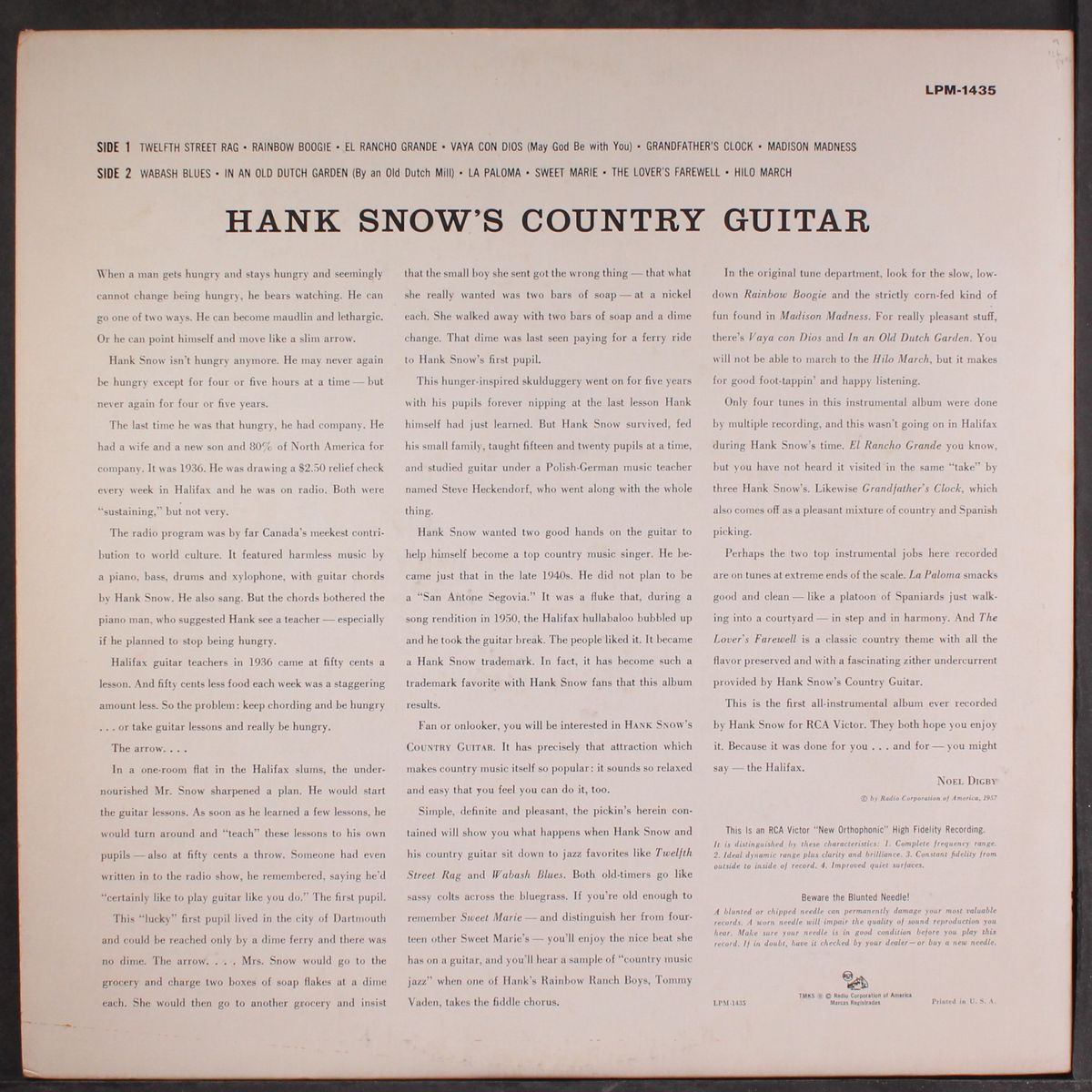 country guitar by HANK SNOW