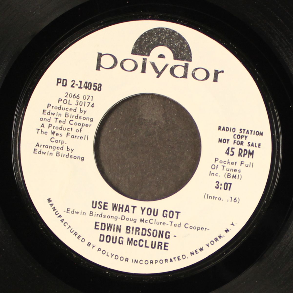 the old messiah / use what you got by EDWIN BIRDSONG & DOUG MC CLURE