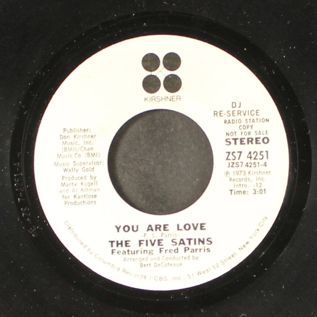 you are love / same by FIVE SATINS