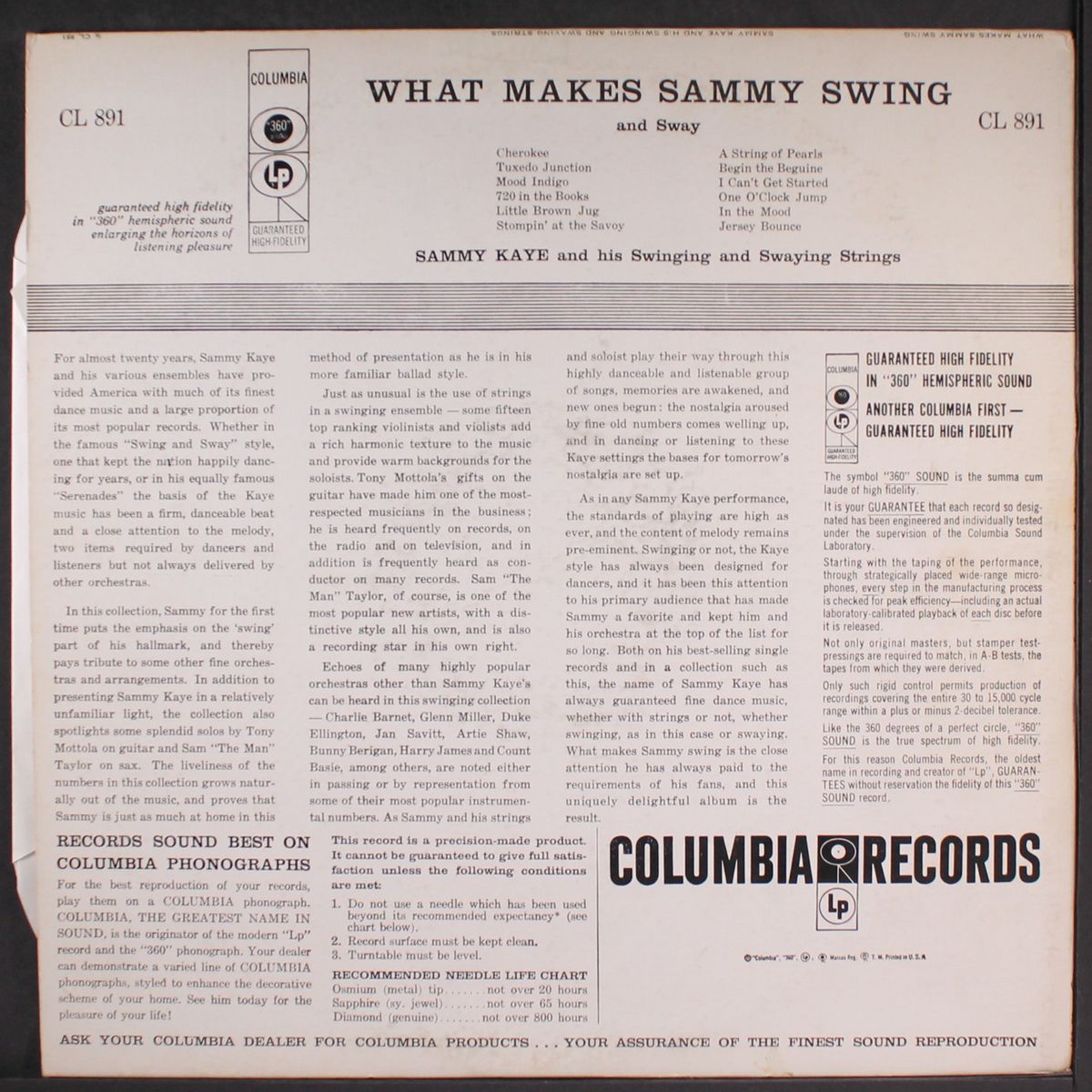 what makes sammy swing and sway? by SAMMY KAYE
