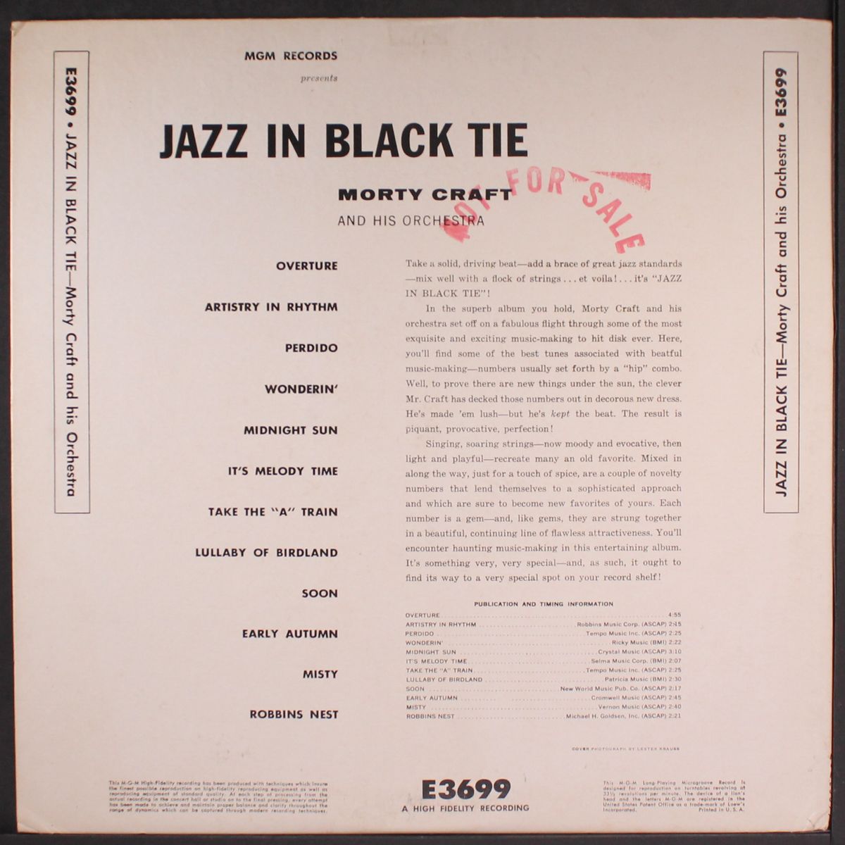 jazz in black tie by MORTY CRAFT