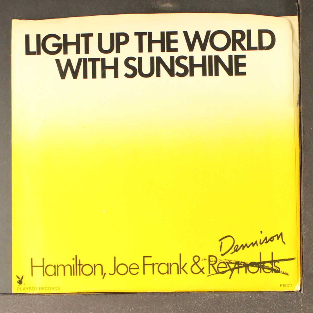light up the world with sunshine by HAMILTON, JOE FRANK & DENNISON