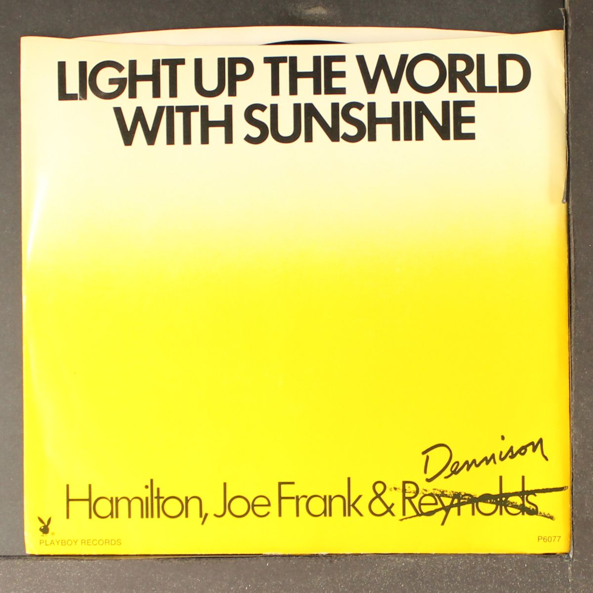 light up the world with sunshine by HAMILTON, JOE FRANK & DENNISON