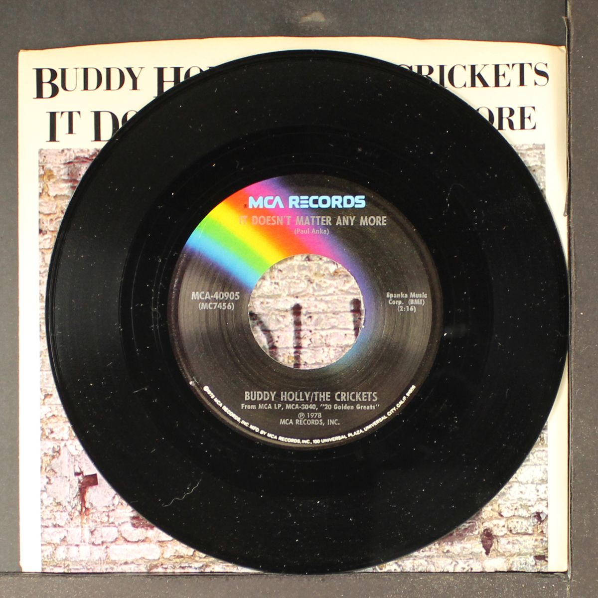 it doesn't matter anymore / peggy sue by BUDDY HOLLY