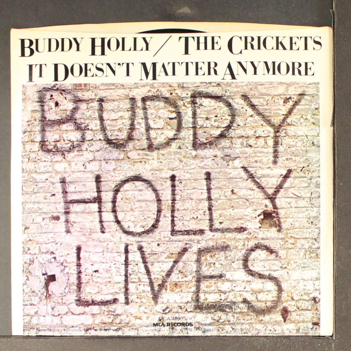 it doesn't matter anymore / peggy sue by BUDDY HOLLY