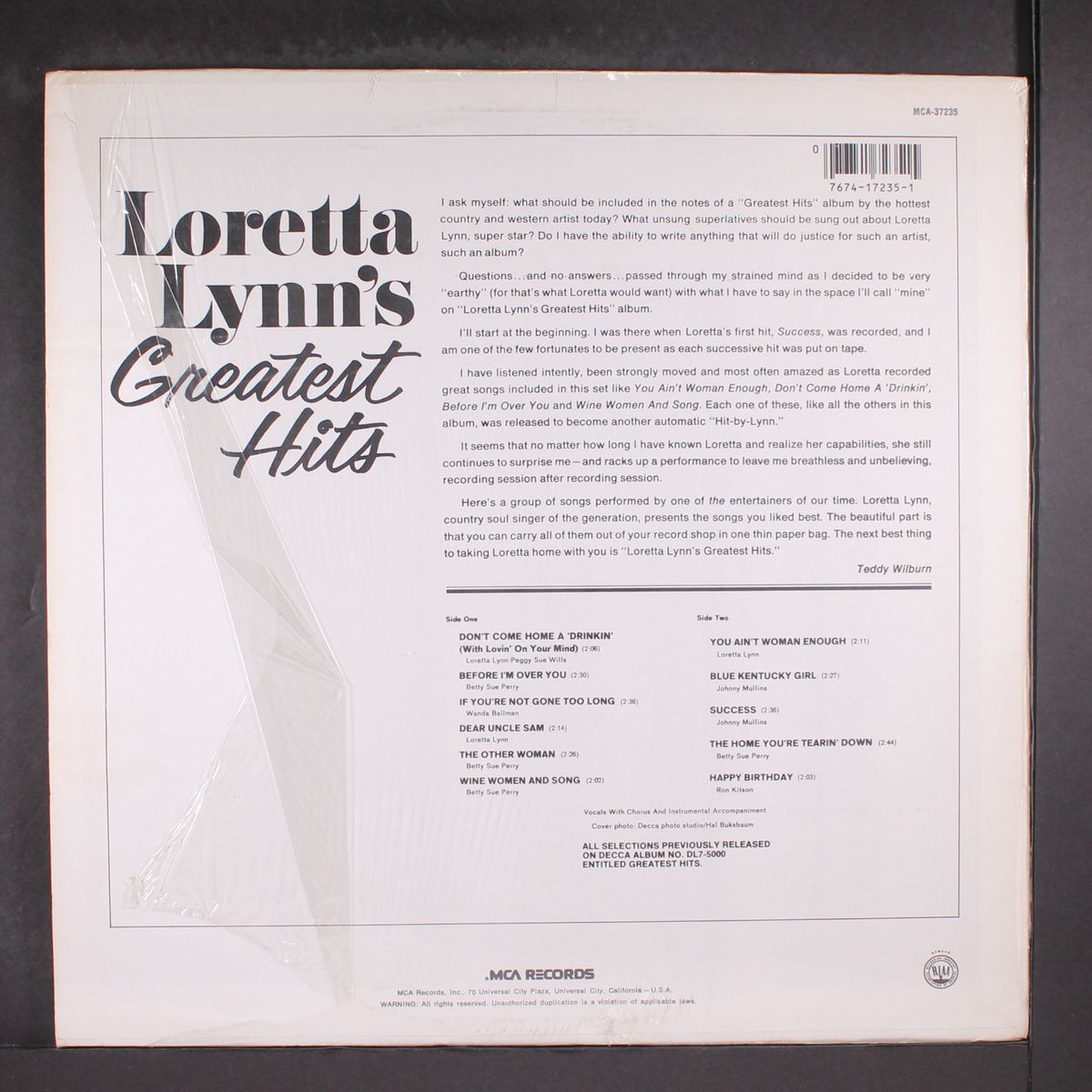 greatest hits by LORETTA LYNN