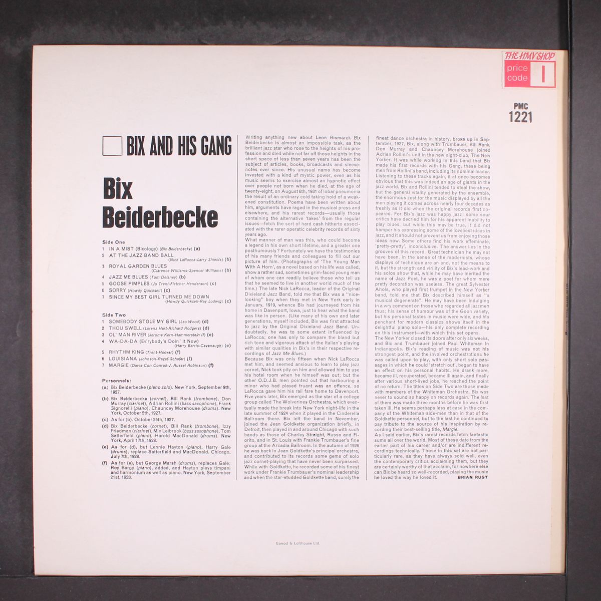 bix and his gang by BIX BEIDERBECKE