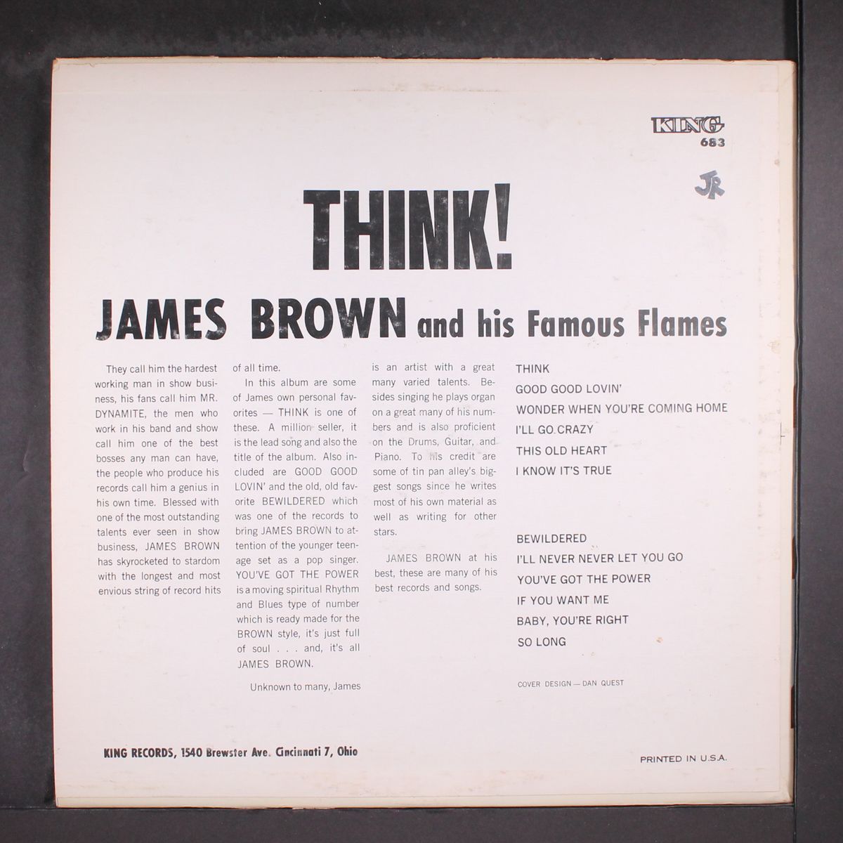 think! by JAMES BROWN