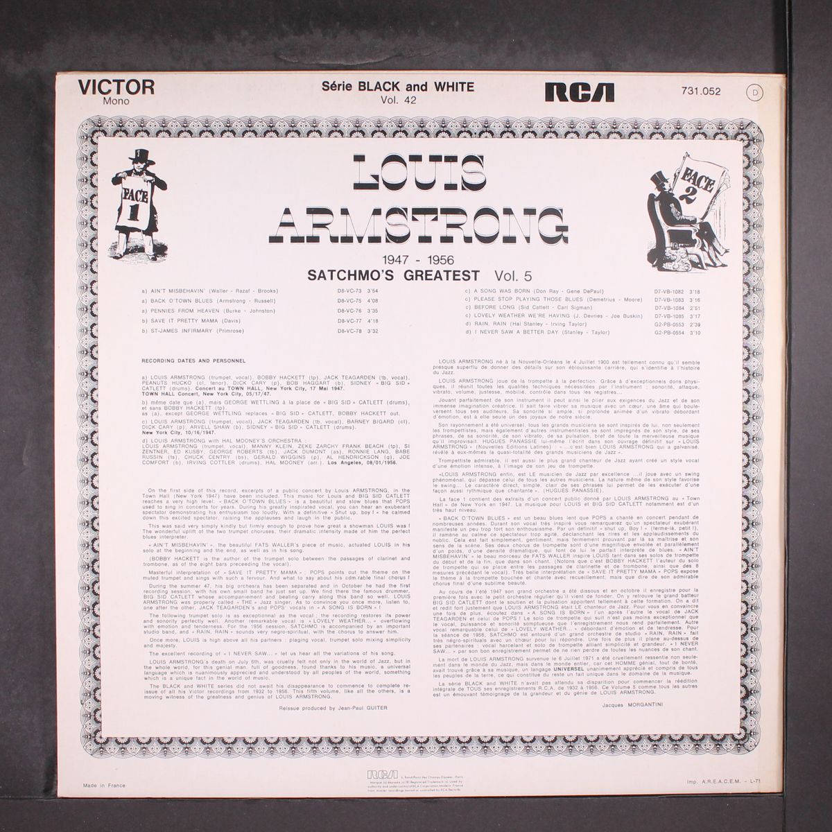 satchmo's greatest vol. 5 (1947-1956) by LOUIS ARMSTRONG