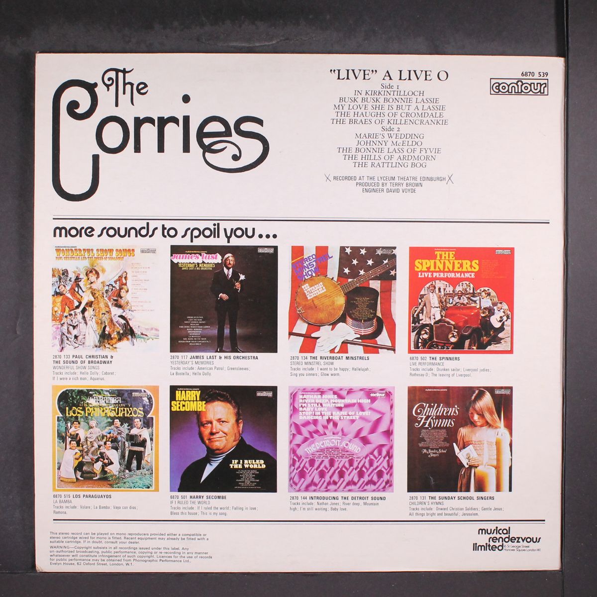 "live" a live o by CORRIES
