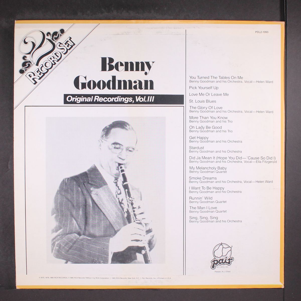 original recordings, vol. iii by BENNY GOODMAN