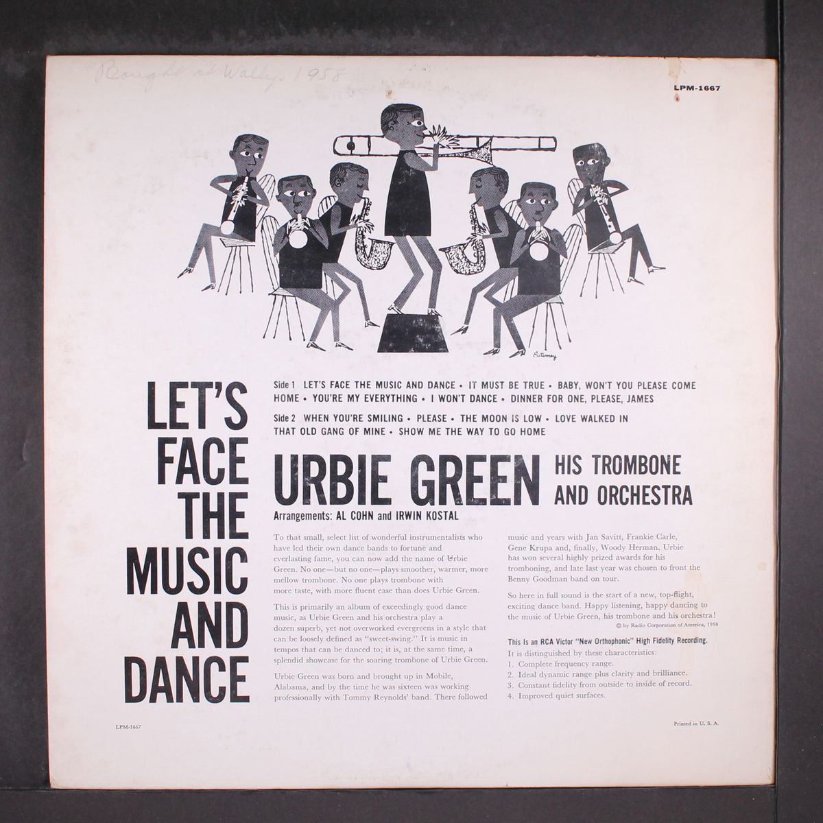 let's face the music and dance by URBIE GREEN