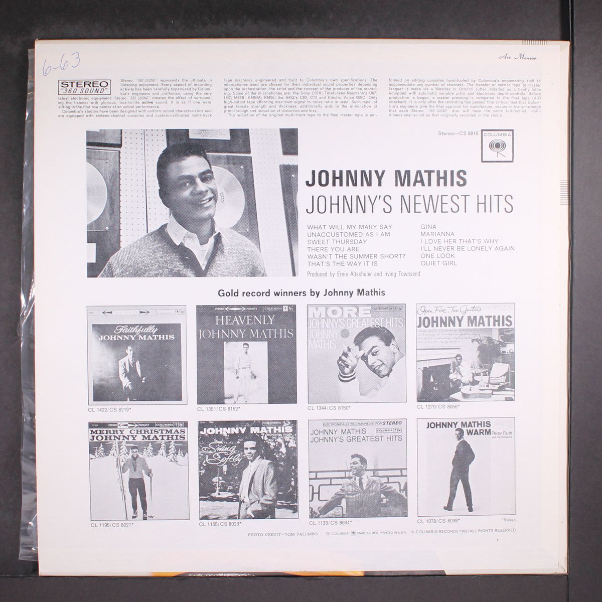 johnny's newest hits by JOHNNY MATHIS