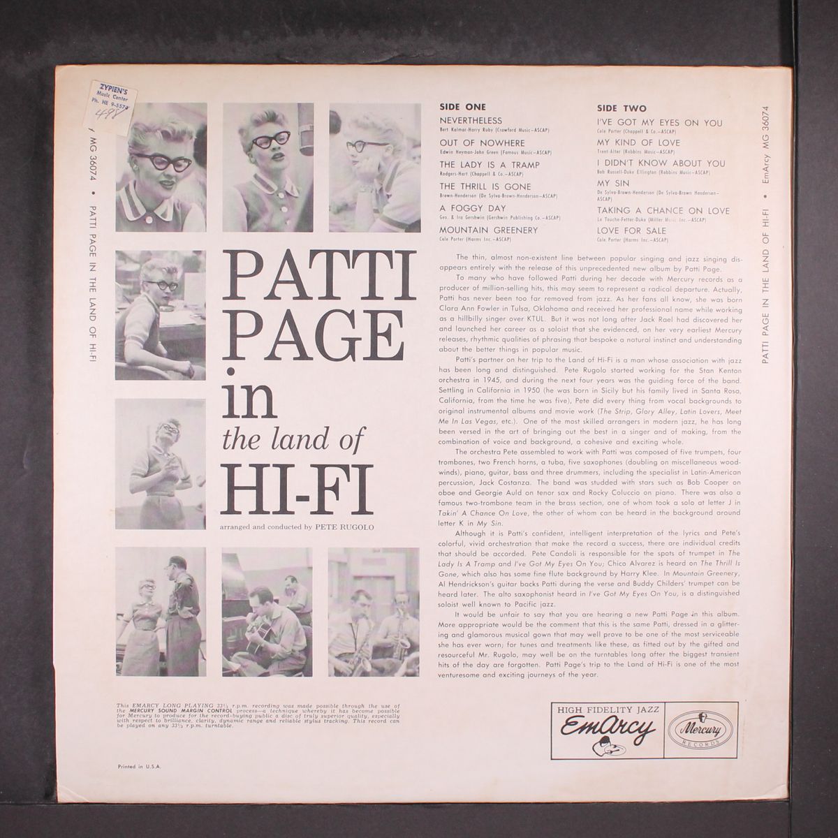 in the land of hi-fi by PATTI PAGE