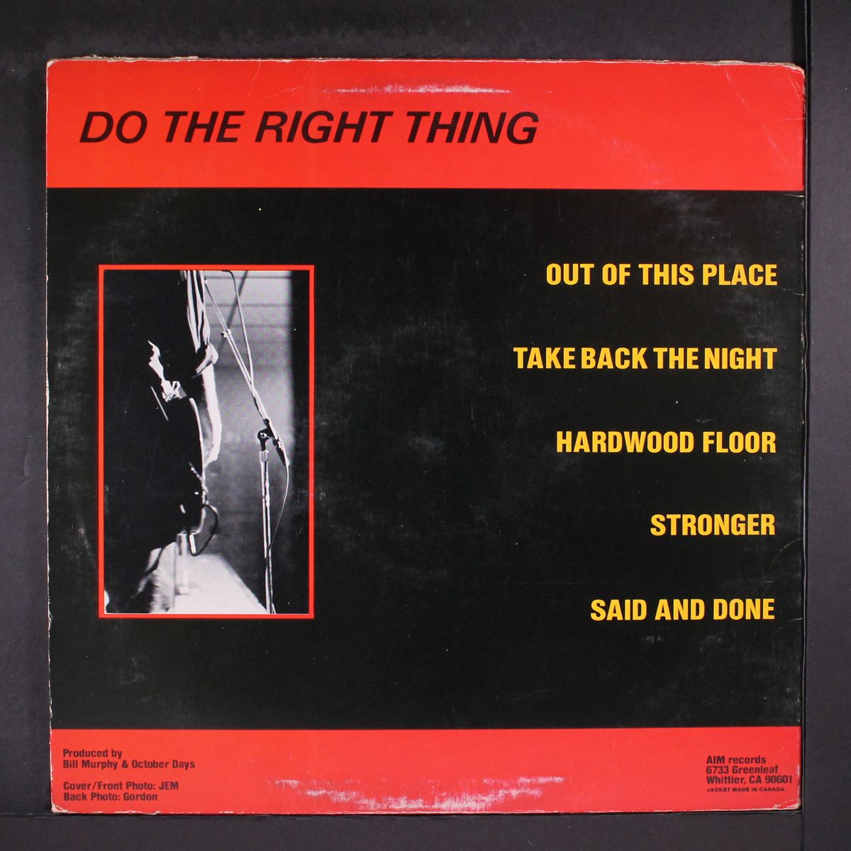 do the right thing by OCTOBER DAYS