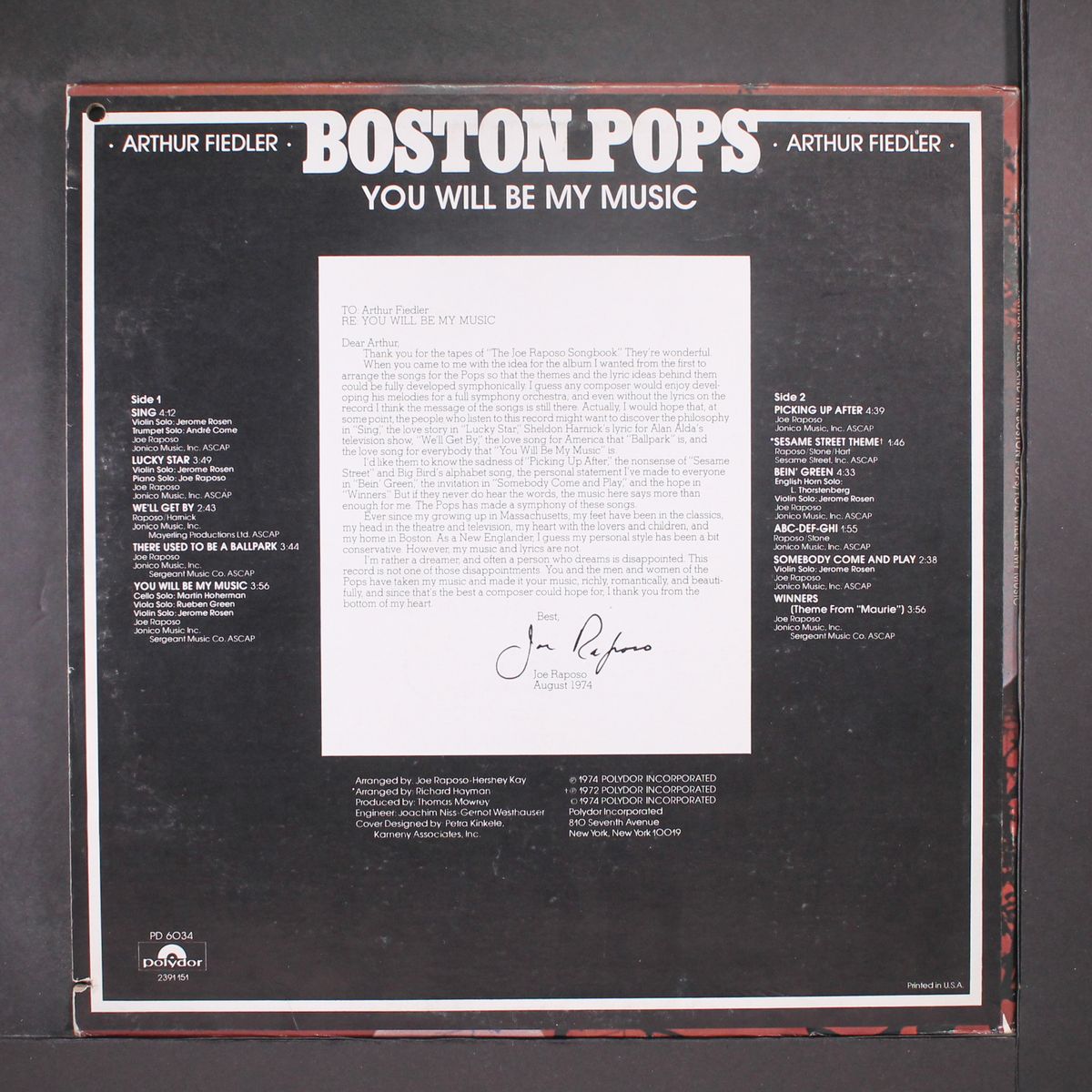 you will be my music by ARTHUR FIEDLER & BOSTON POPS