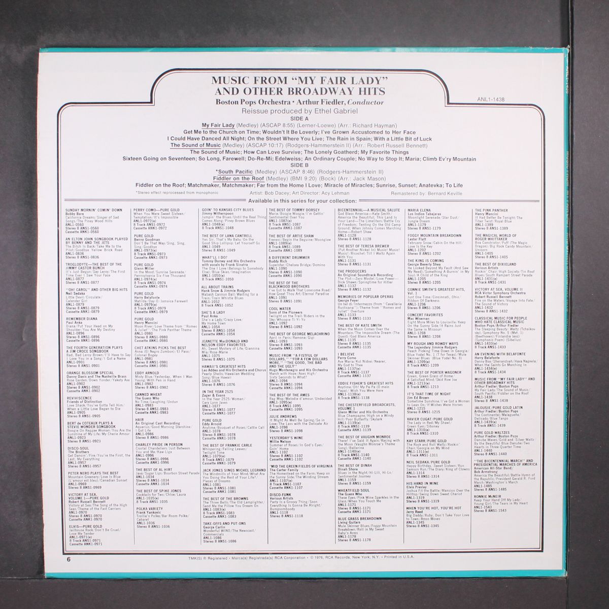 my fair lady by ARTHUR FIEDLER & BOSTON POPS