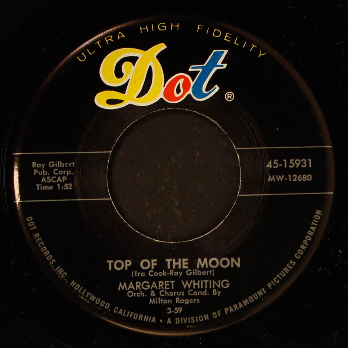 top of the moon by MARGARET WHITING