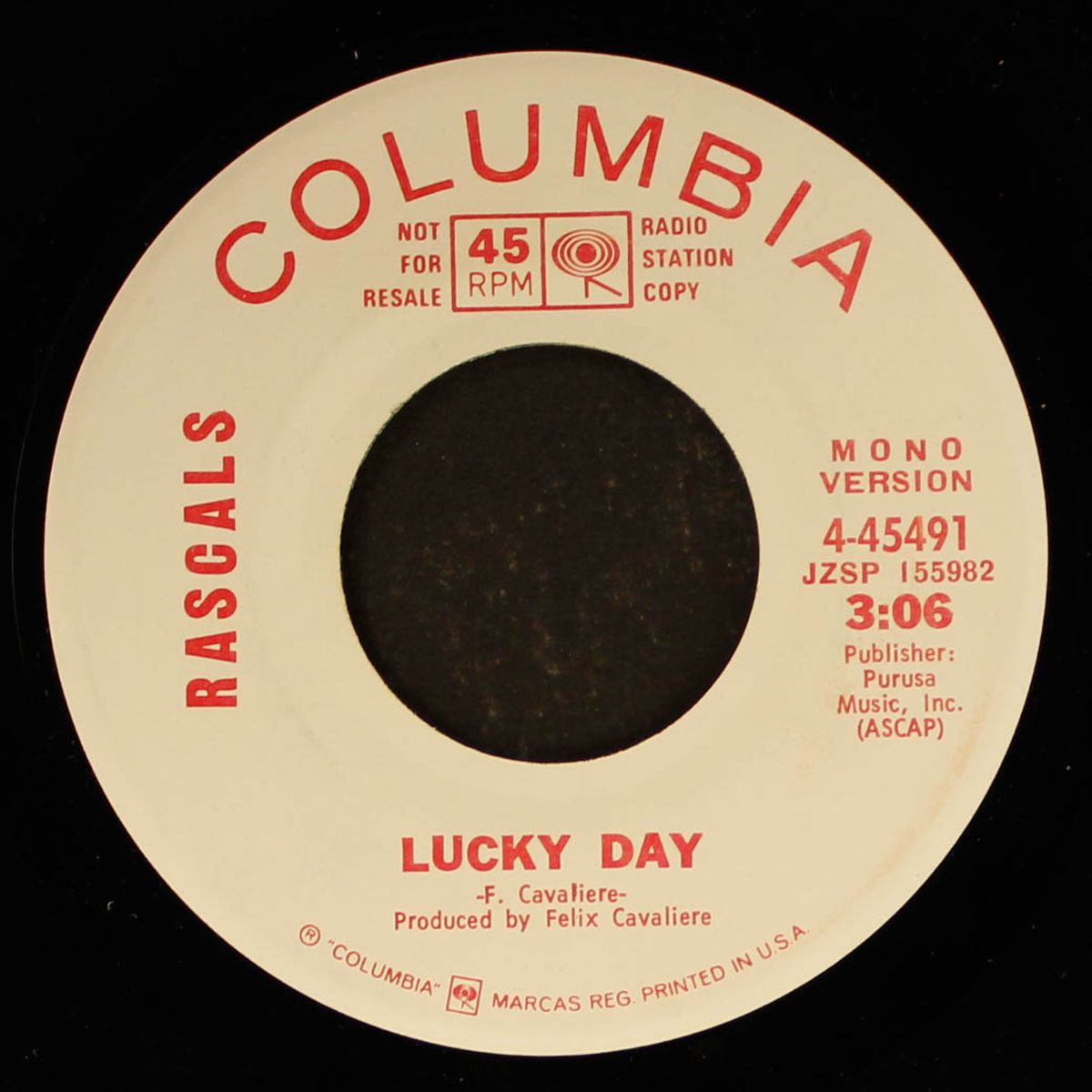 lucky day / same by RASCALS