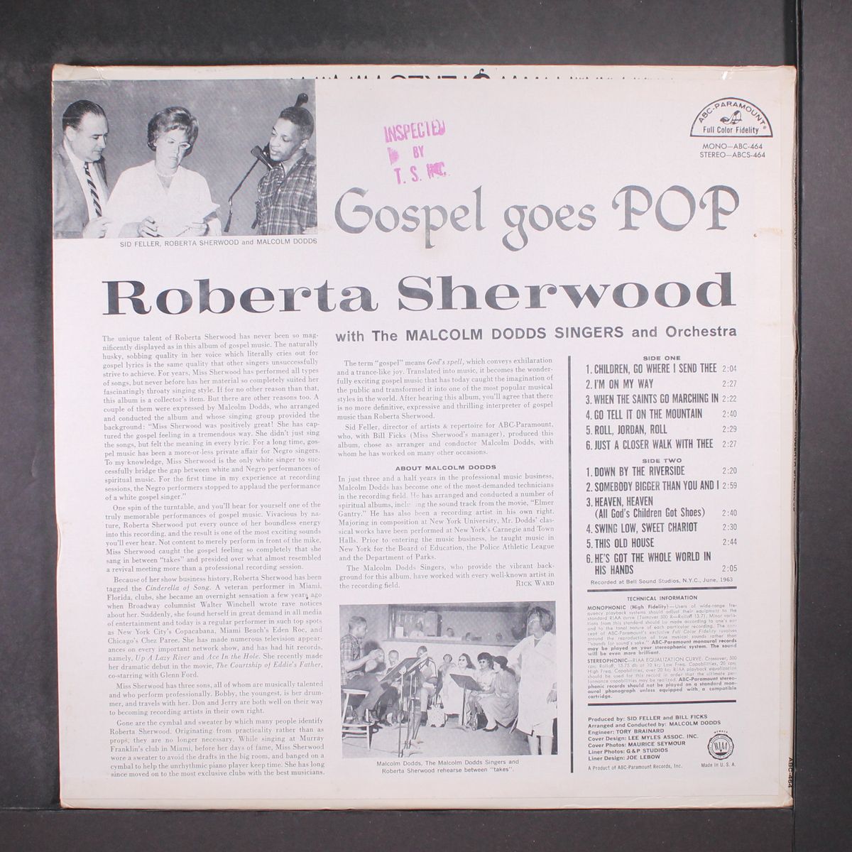 gospel goes pop by ROBERTA SHERWOOD