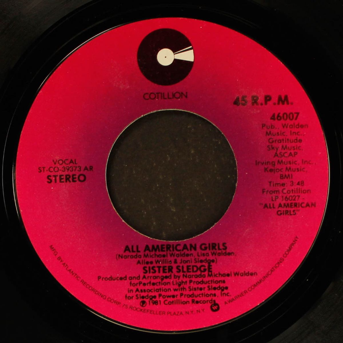 all american girls / happy feeling by SISTER SLEDGE