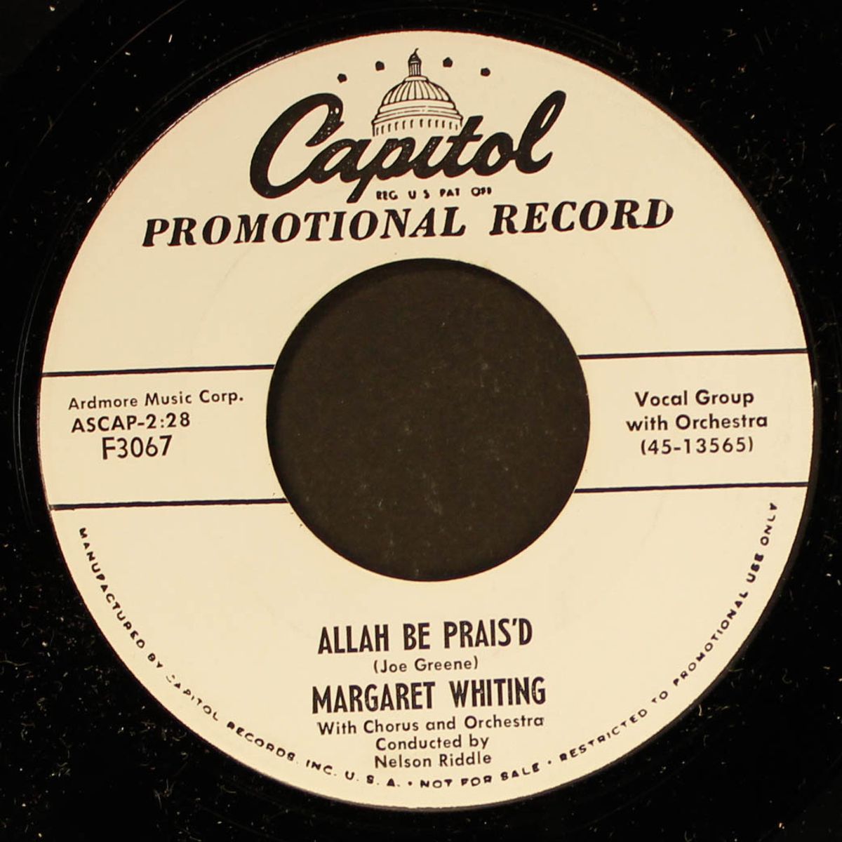 allah be prais'd by MARGARET WHITING