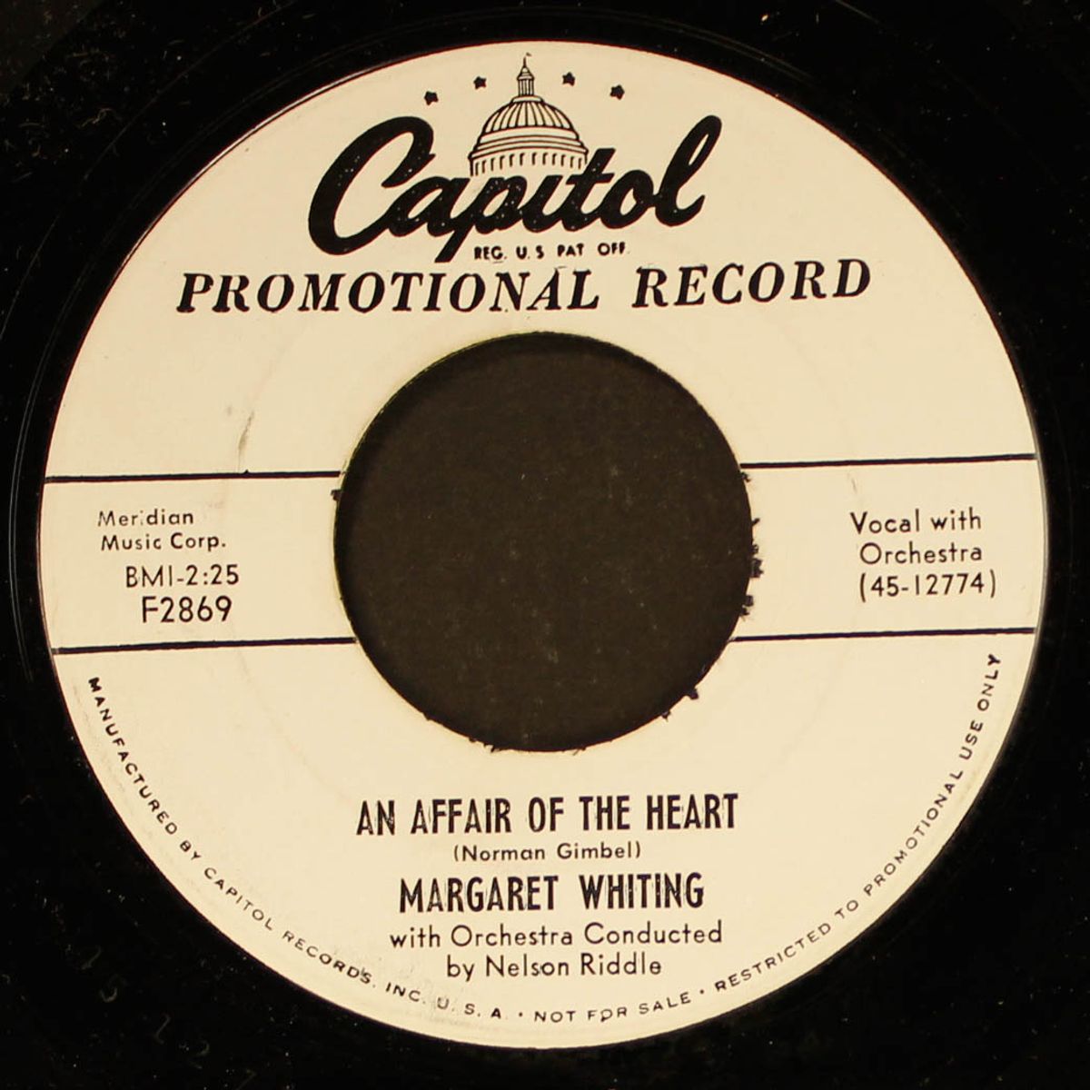 an affair of the heart by MARGARET WHITING