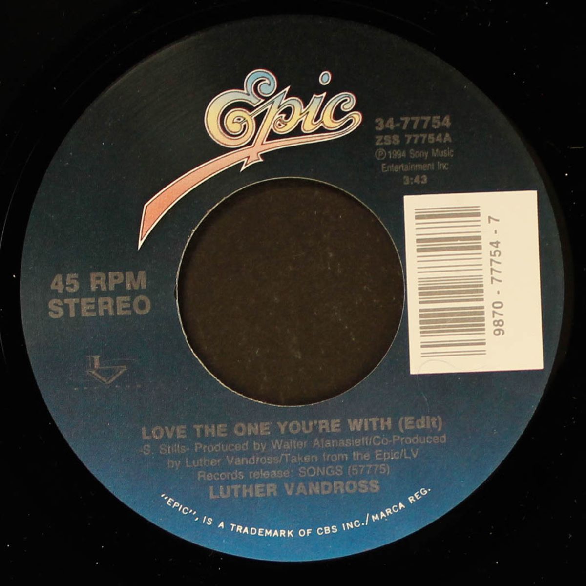 love the one you're with by LUTHER VANDROSS