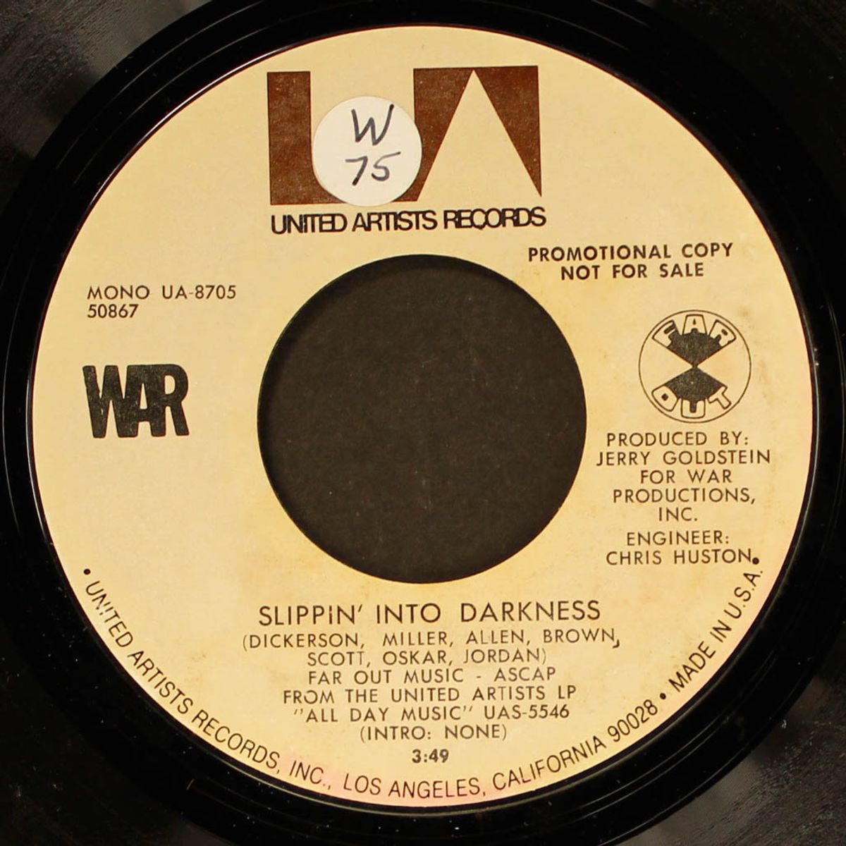 slippin' into darkness by WAR