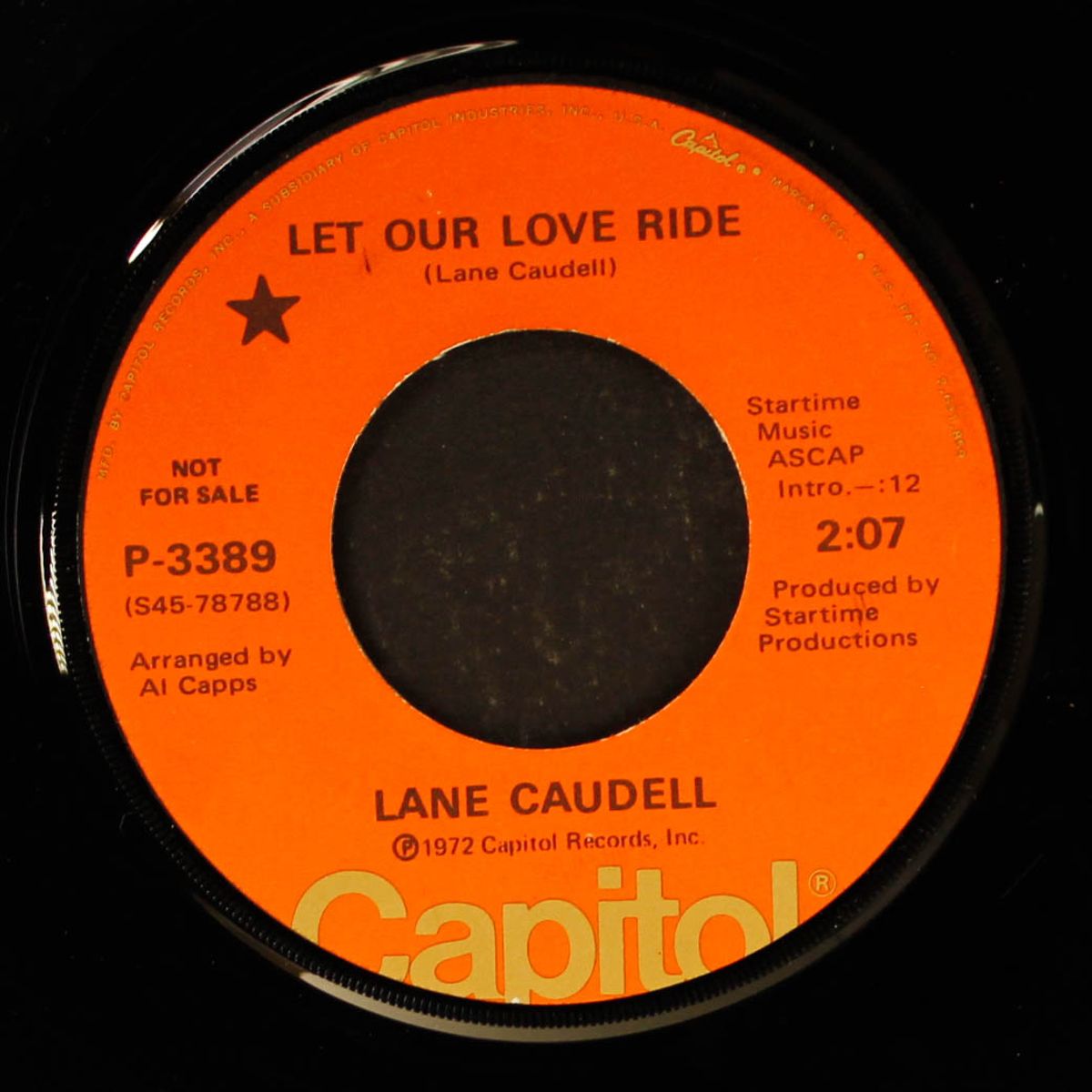 let our love ride by LANE CAUDELL