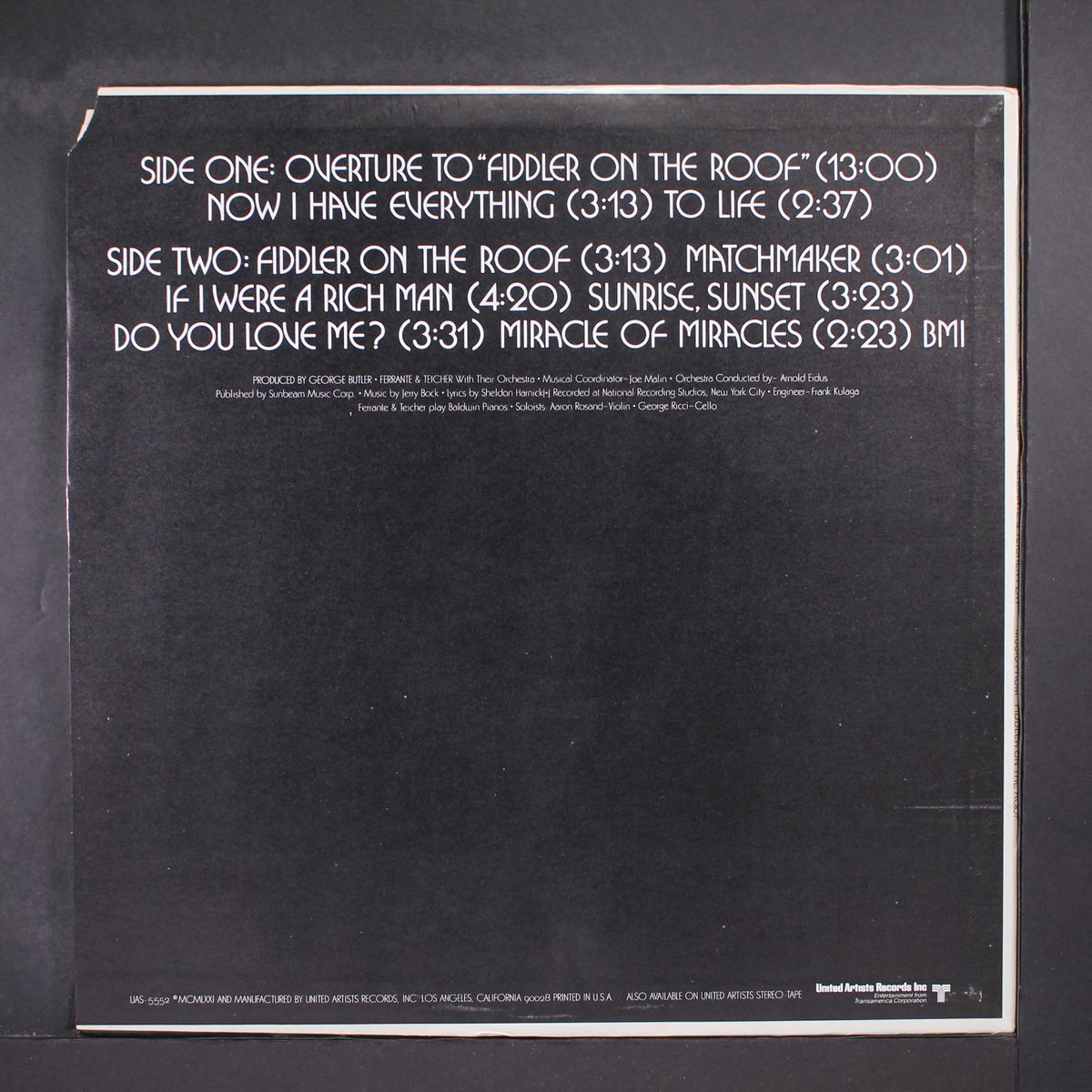 music from 'fiddler on the roof' by FERRANTE & TEICHER