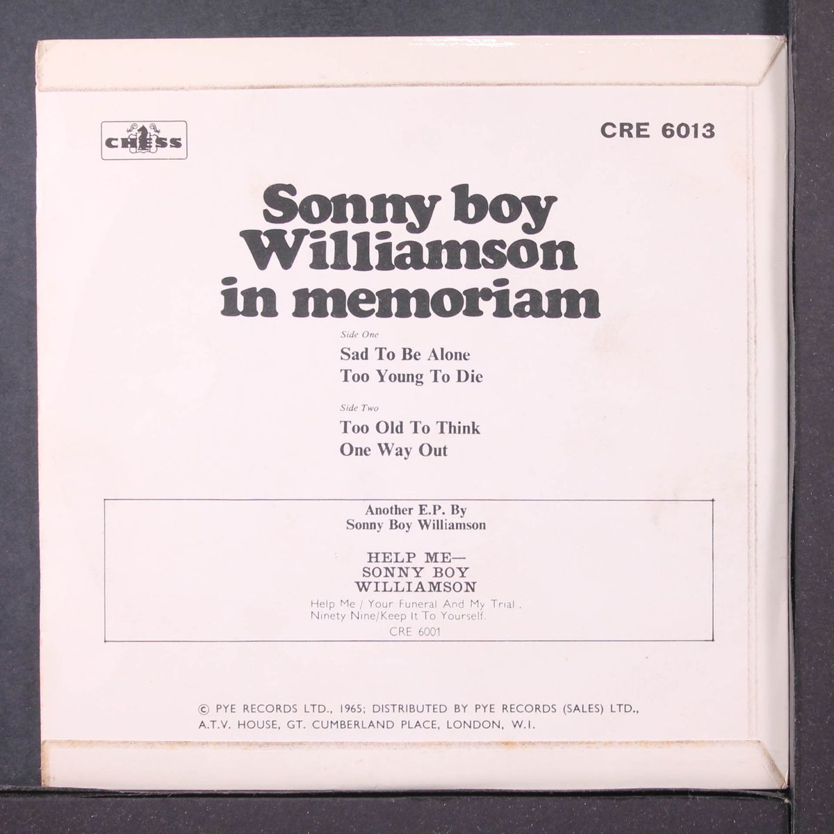 in memoriam by SONNY BOY WILLIAMSON