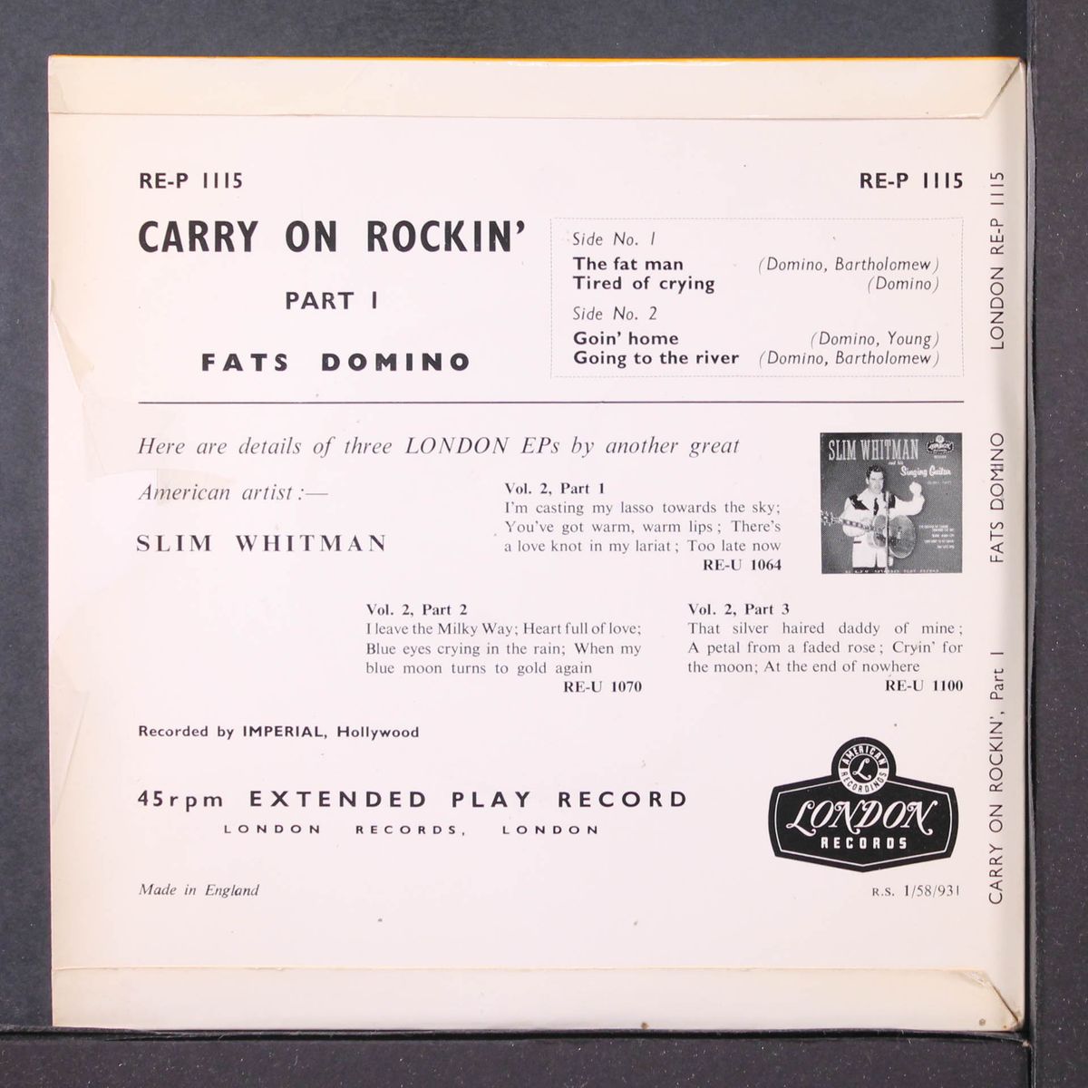 carry on rockin', part 1 by FATS DOMINO