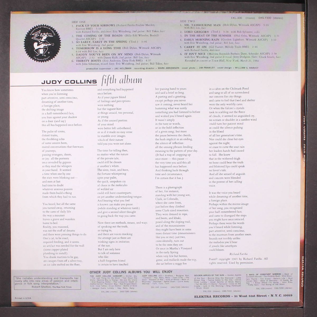 fifth album by JUDY COLLINS