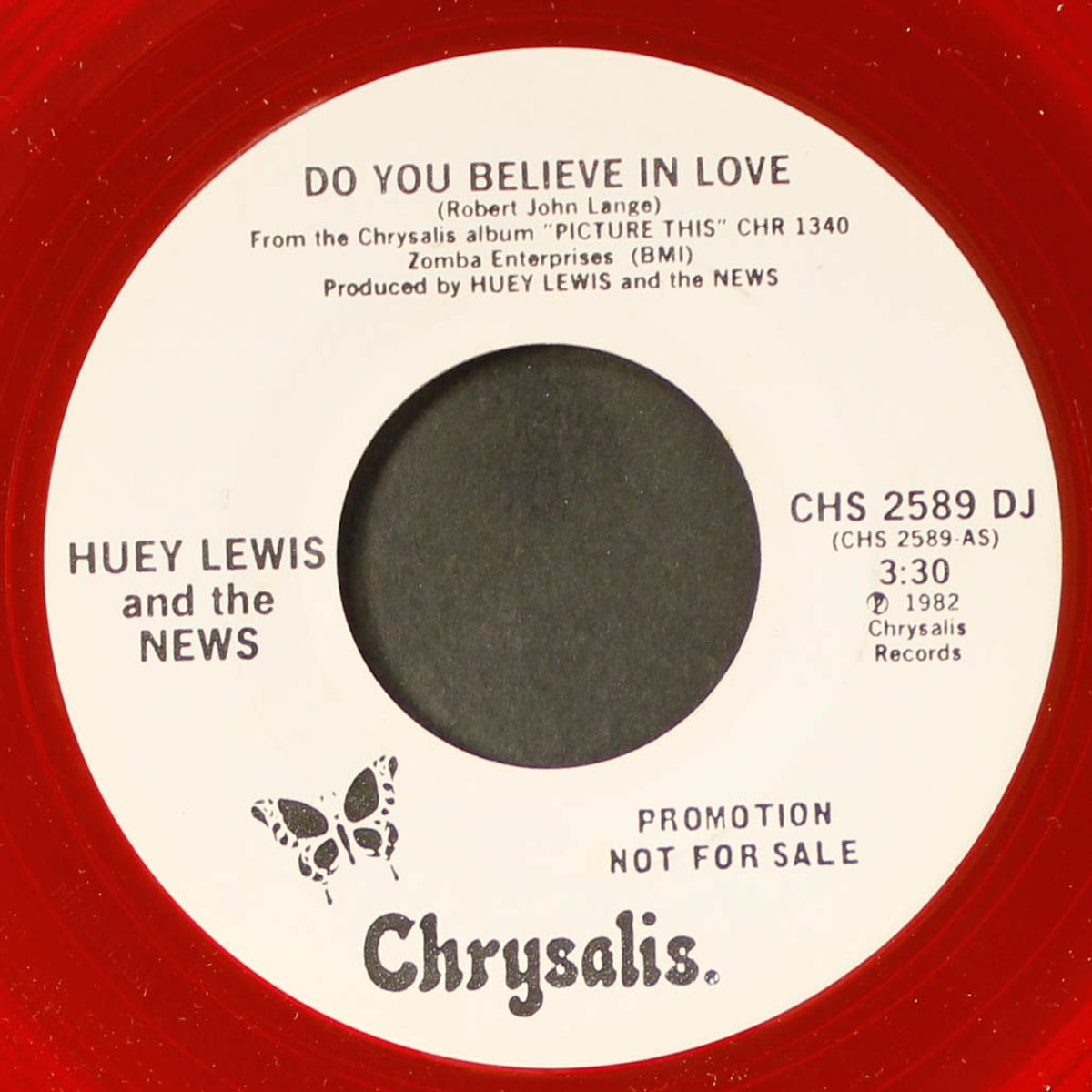 do you believe in love / is it me by HUEY LEWIS & NEWS