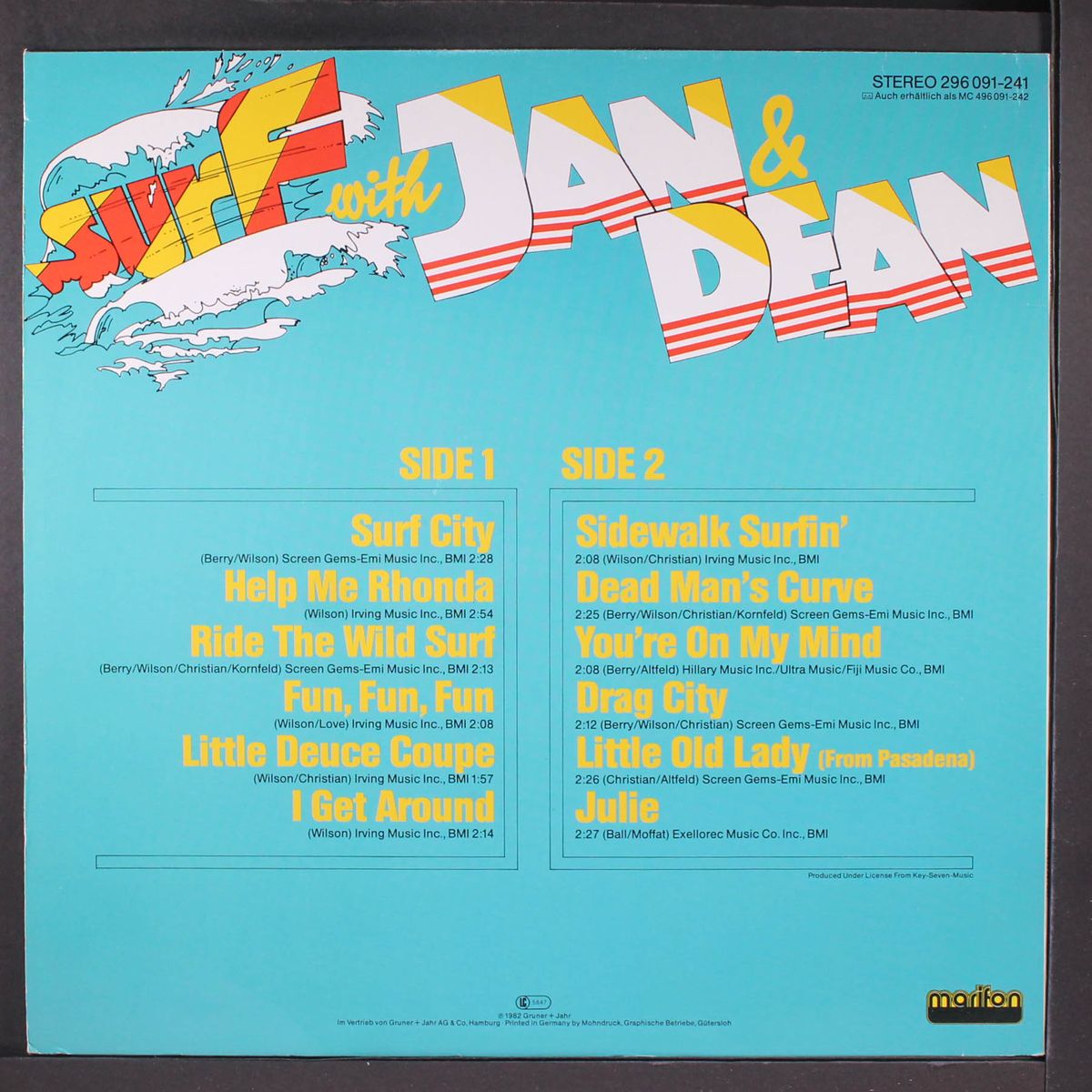 surf with by JAN & DEAN