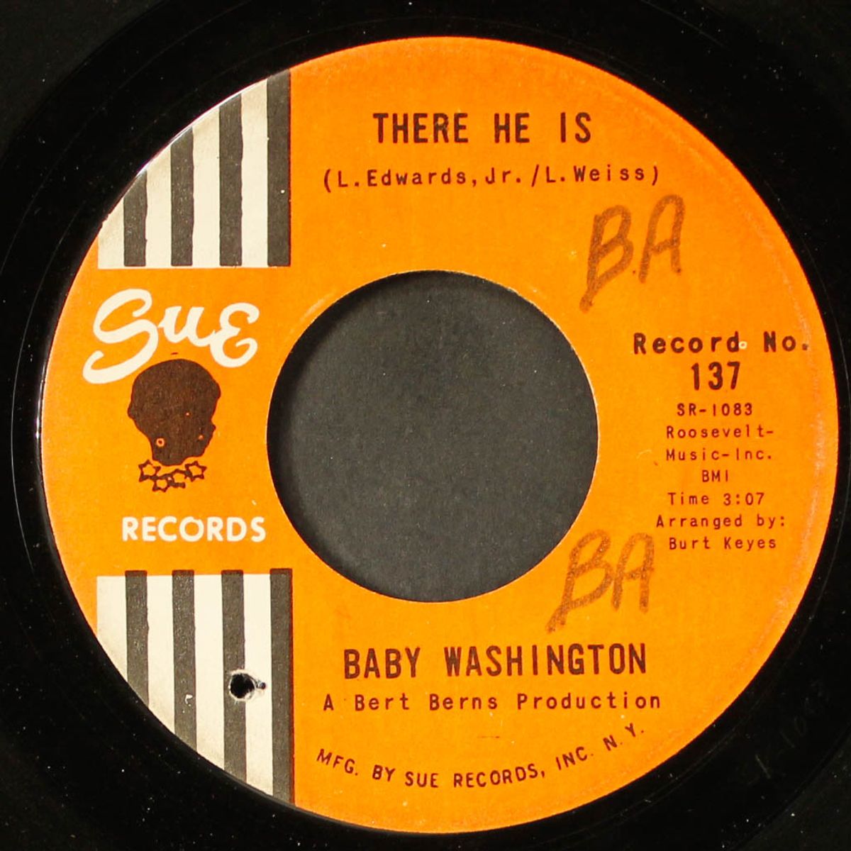 there he is / no time for pity by BABY WASHINGTON