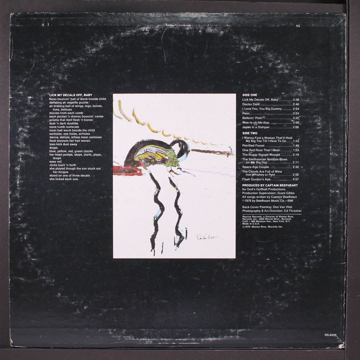 lick my decals off, baby by CAPTAIN BEEFHEART & HIS MAGIC BAND