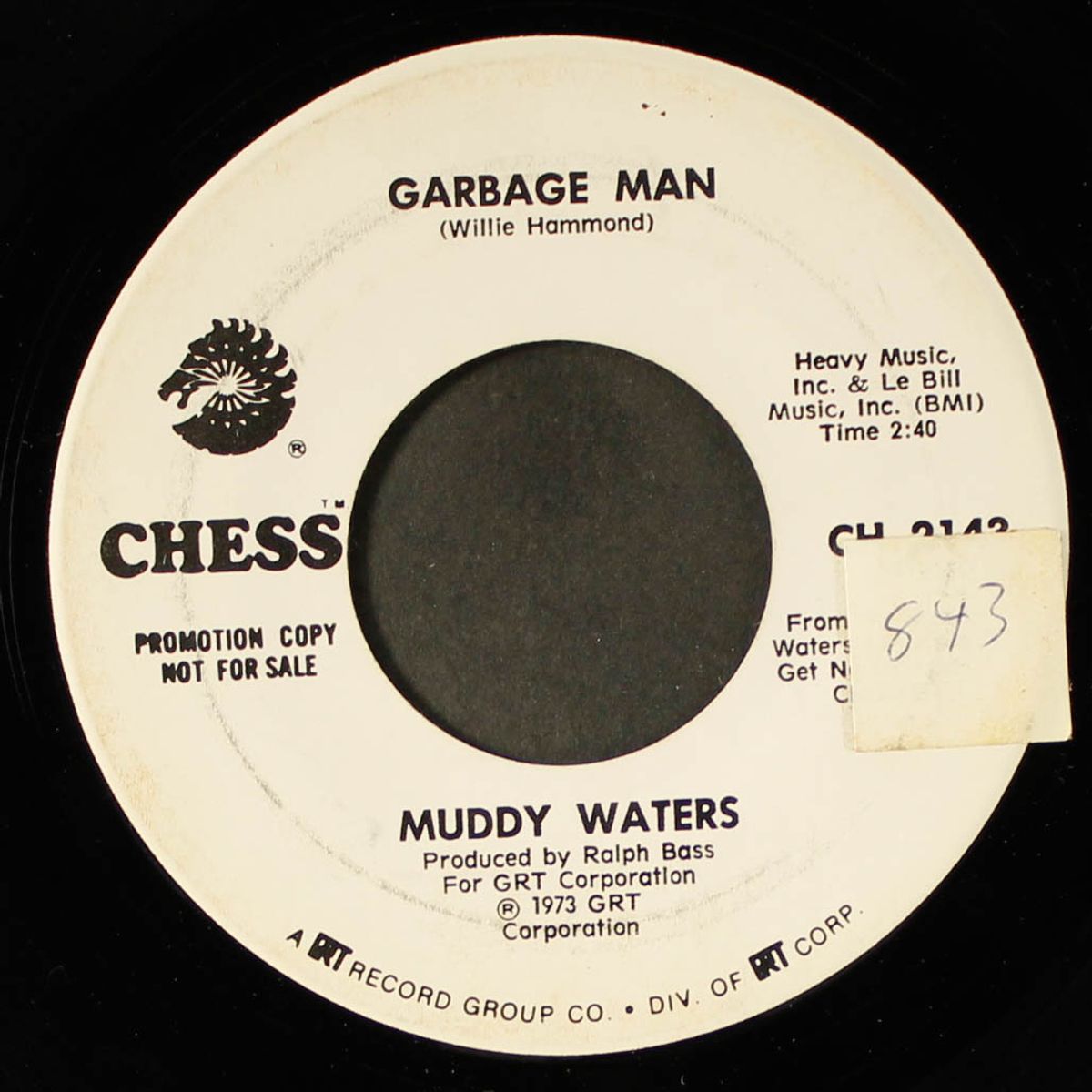 can't get no grindin' / garbage man by MUDDY WATERS