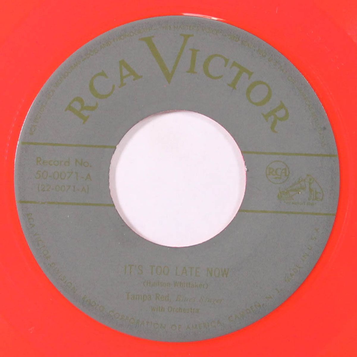 it's too late now / please try to see it my way by TAMPA RED