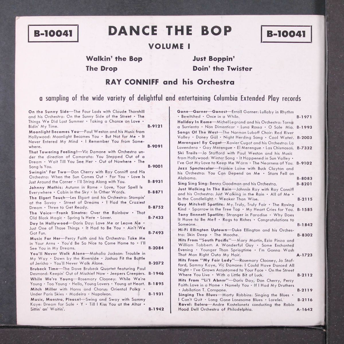 dance the bop!, vol. 1 by RAY CONNIFF
