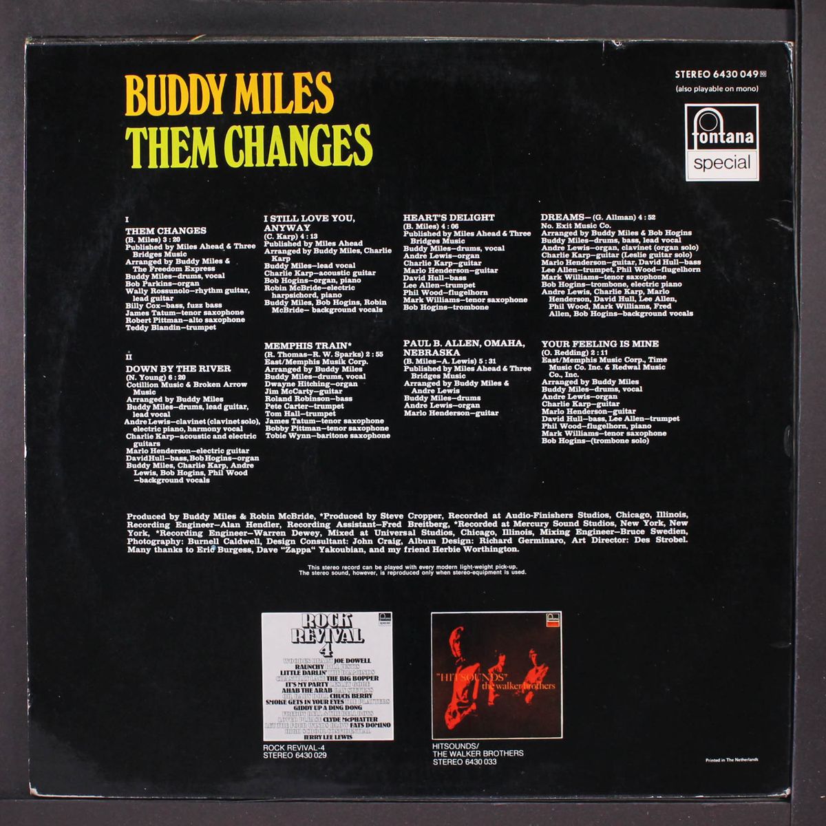 them changes by BUDDY MILES