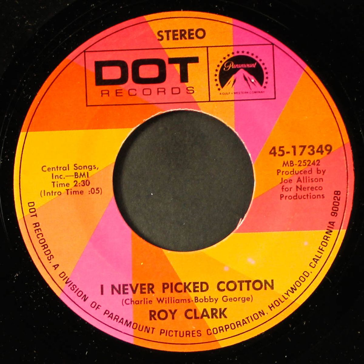 i never picked cotton / lonesome too long by ROY CLARK